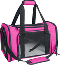 Soft Sided Carrier for Small Medium Cats Dogs, Removable Pad Collapsible Travel by NextFri