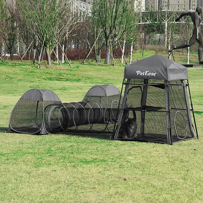 Catio Outdoor Cat Enclosure, 3-in-1 Extra Large Portable Cat Playpen - Image 6