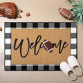 Tinideya 2 Pcs Door Mat Welcome Non Slip Coir Mats Floor Layering Doormats by Tinideya