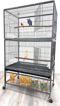 Extra Large Wrought Iron Breeding Flights Canary Parakeet Cockatiel Lovebird by Mcage