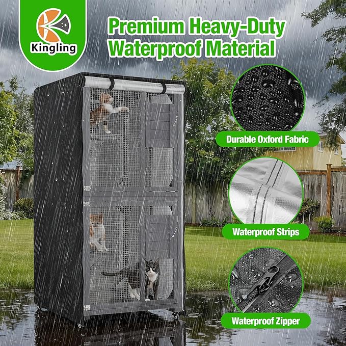 Kingling Outdoor Cat House Cover - Image 3