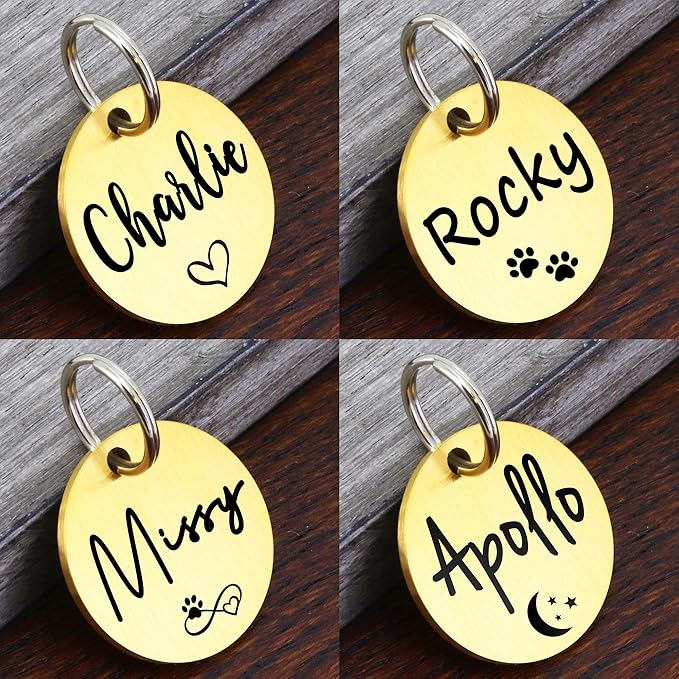 Ultra Joys Dog ID Tag, Custom Dog Tag Personalized Cat Tag, Pet ID Tag - Image 3