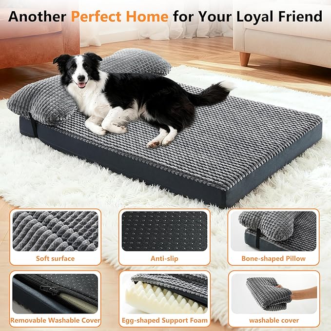 KISYYO Orthopedic XL Dog Beds for Extra Large Dogs - Image 7