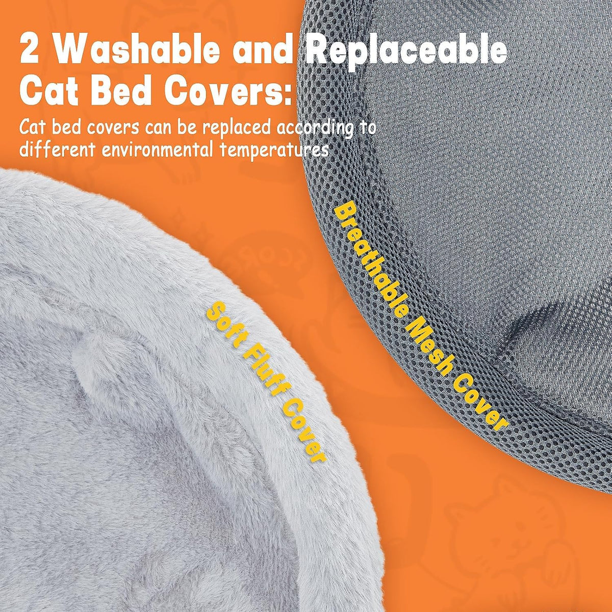 Cat Desk Bed, Clamp-On Cat Hammock for Desk, 16.5" Round Perch, 44 Lbs