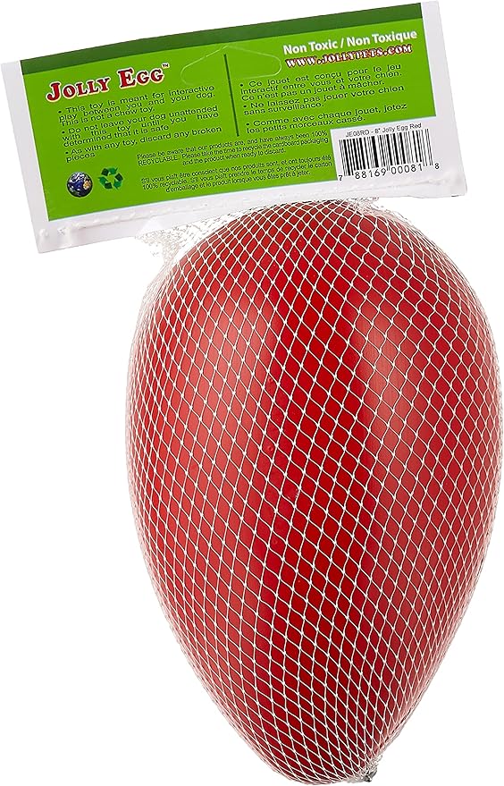 Jolly Pets Jolly Egg Dog Toy, 8 Inches/Medium - Image 2