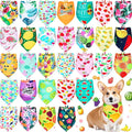 Eccliy 30 Pack Summer Fruit Dog Bandanas Bulk Soft Triangle Dog Scarfs by Eccliy