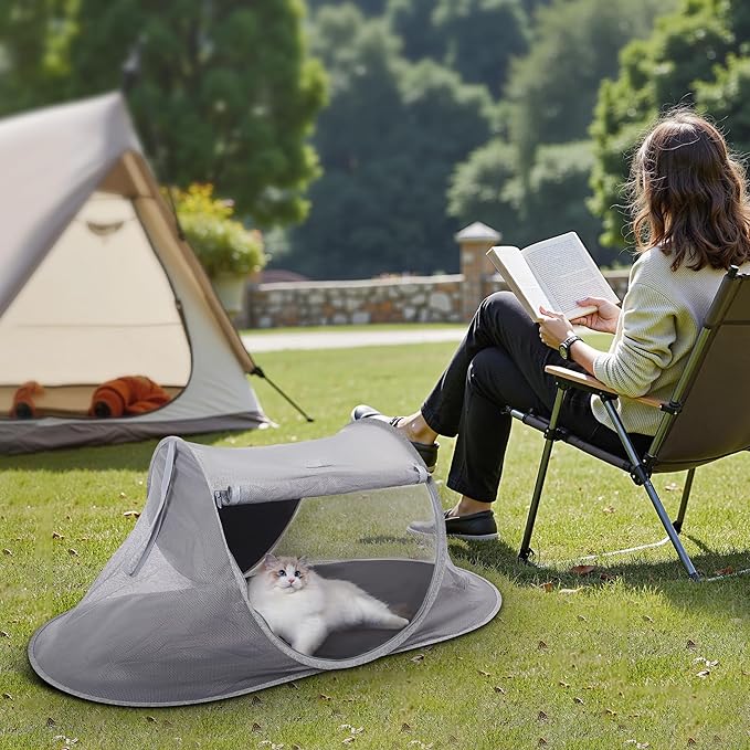 X-ZONE PET Outdoor Cat Tent, Pop Up Cat Playpen, Pet Enclosure Suitable Birds - Image 7