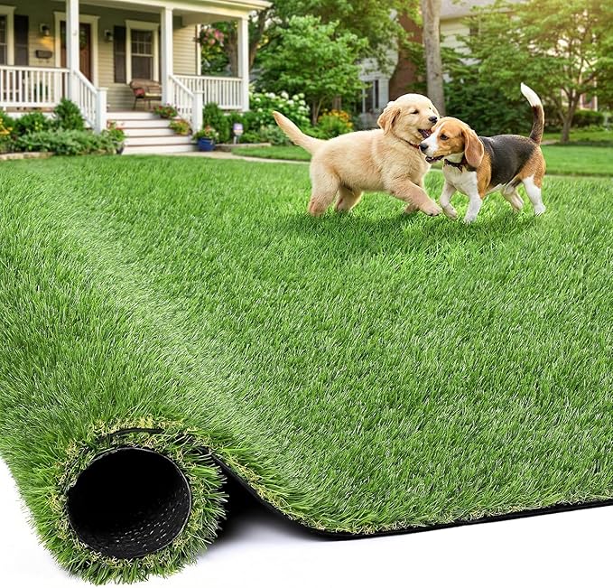 Artificial Grass Rug Indoor Outdoor, 5 x 6FT Faux Grass Turf by JOCOEVOL