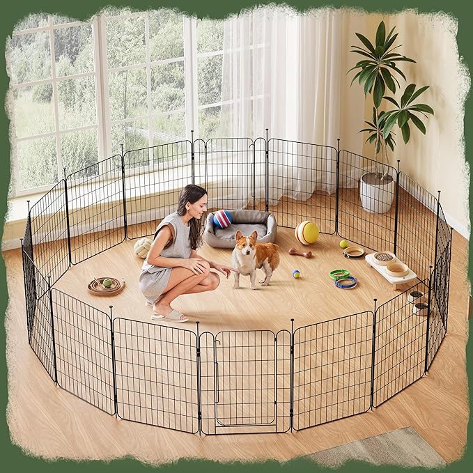 Yaheetech Expandable Dog Playpen, 16 Panel 32 inch Puppy Playpen - Image 3