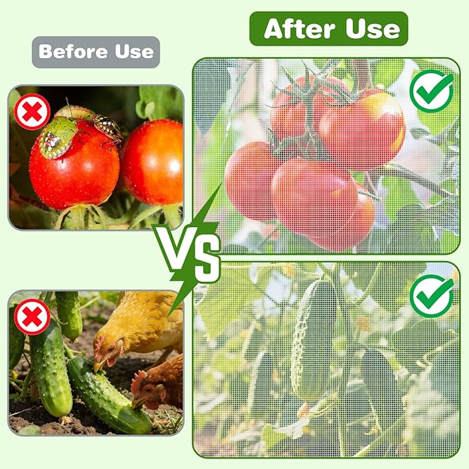 3 Pack 59"x18" Bird Netting Plant Cover - Image 4