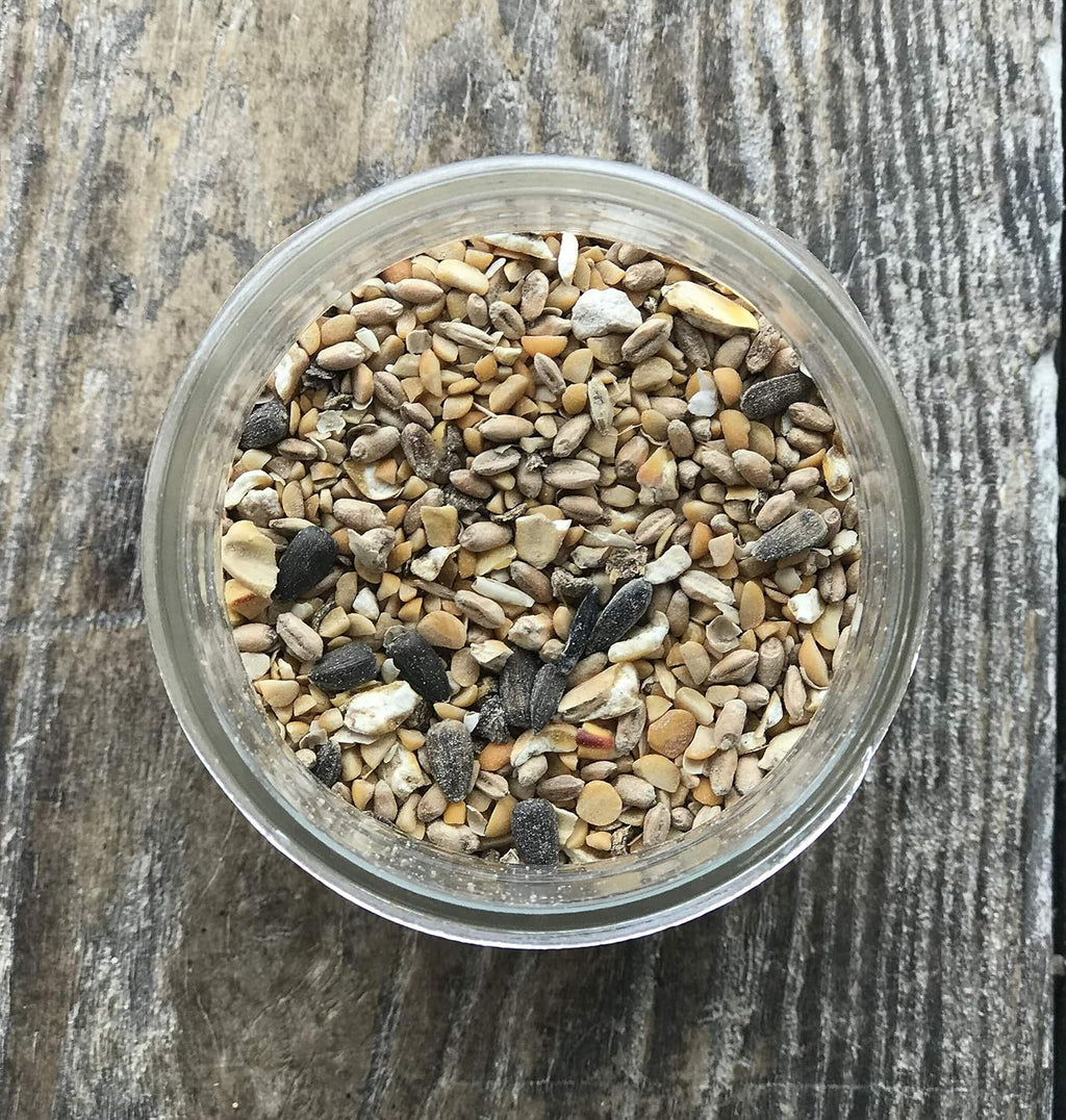 Non-GMO Whole Grain Layer Blend 16% - Chicken Feed for Laying Hens and Ducks - Includes Essential Oils, Herbs, Oyster Shells, Vital Minerals, and Omega 3, 10lb