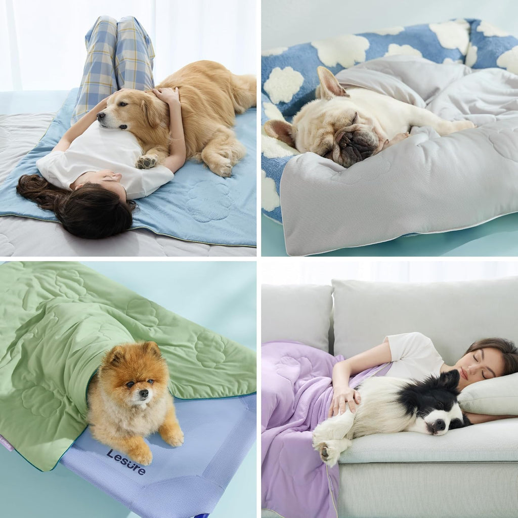 LE SURE ApexCloud™ Premium Cooling Blankets for Large Dogs Q-MAX>0.4,50x60