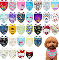 30 Pack Fathers Day Dog Bandanas Bulk by Bestwishforyou