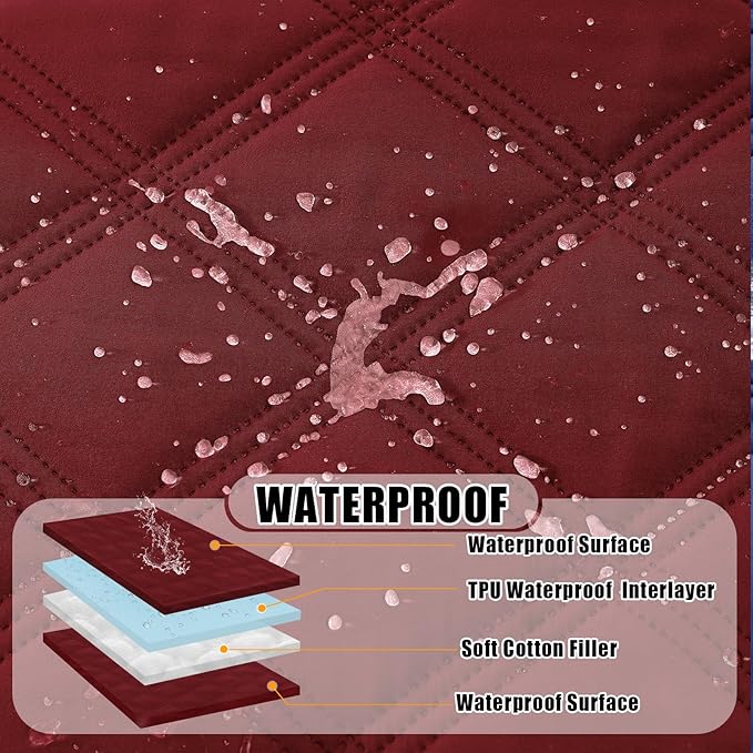 Smiry Waterproof Dog Bed Cover Blanket 52x82, Soft Reversible Pet Blanket - Image 2