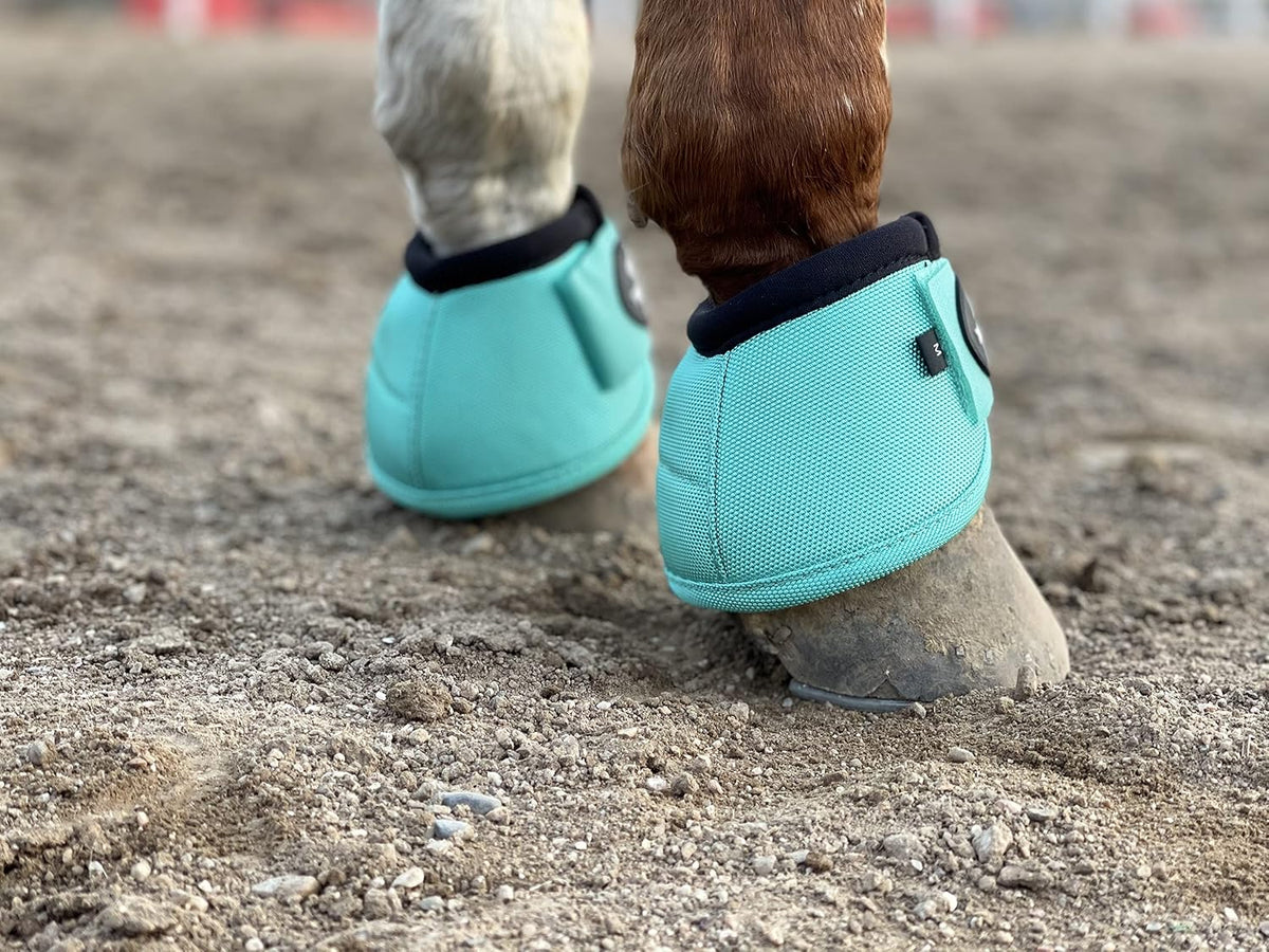 2520D Horse Bell Boots No-Turn Horse Bell Boots, Equine Ballistic Hoof Overreach Bell Boot, Pair