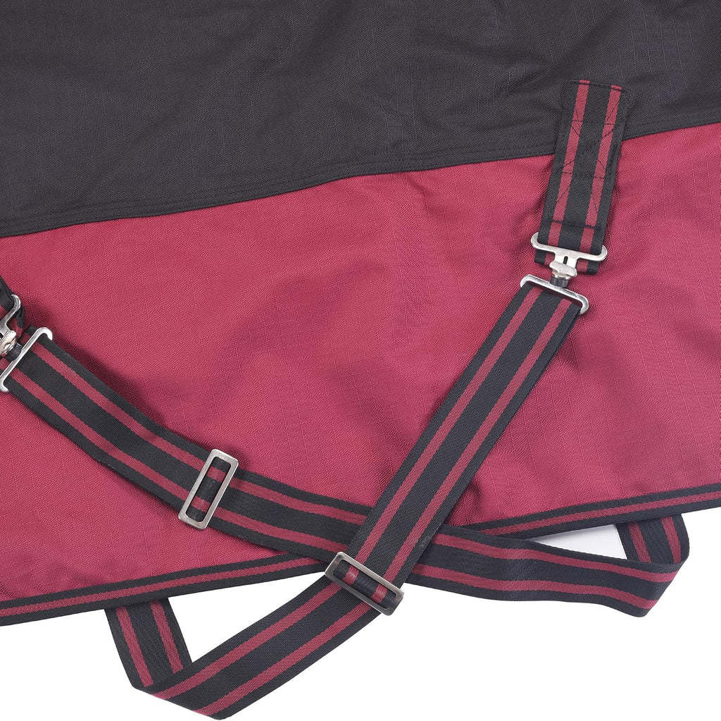 LEAFOREST 1200D Horse Turnout Blanket Waterproof 200g Fill Winter Cold Wet
