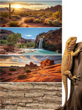 4 Pcs 4x2 ft/ 48 x 24'' Reptile Tank Background 55/75/90/120 Gallon