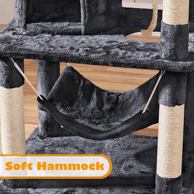 Topeakmart Multi Level Cat Tree, Cat Tower - Image 7