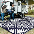 GENIMO Outdoor Rug for Patio Clearance, Reversible Plastic Straw Rugs for RV by GENIMO