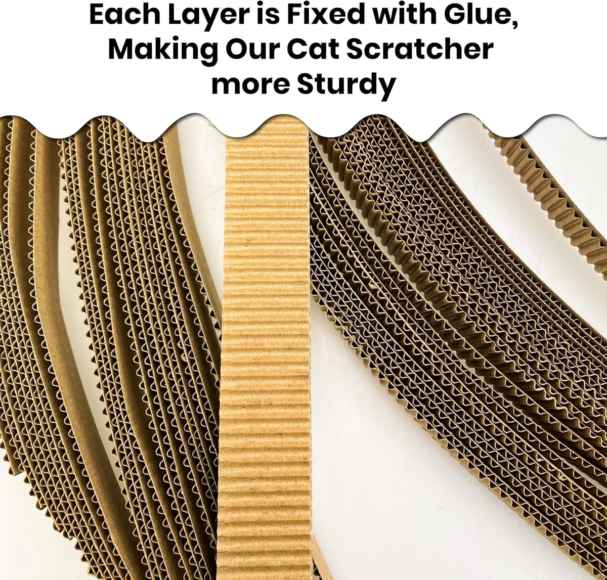 Scratch and Spin Cat Scratcher Replacement Pads for Active Play, Natural Recycled Corrugated Cardboard, Supports Pet Behaviors, Relieves Stress - 5 Count