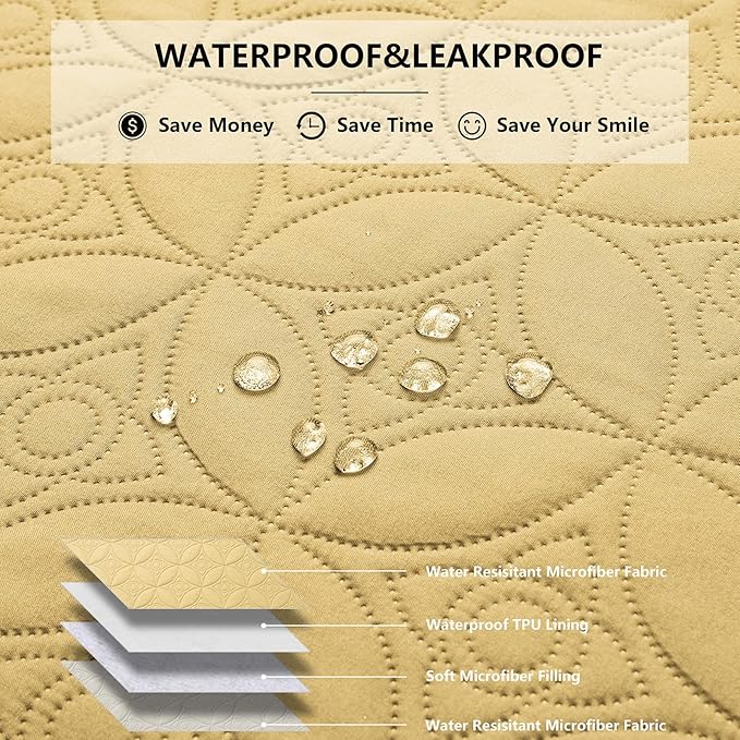 Waterproof Dog Blanket, 30x30 inches Small Pet Couch Covers - Image 2