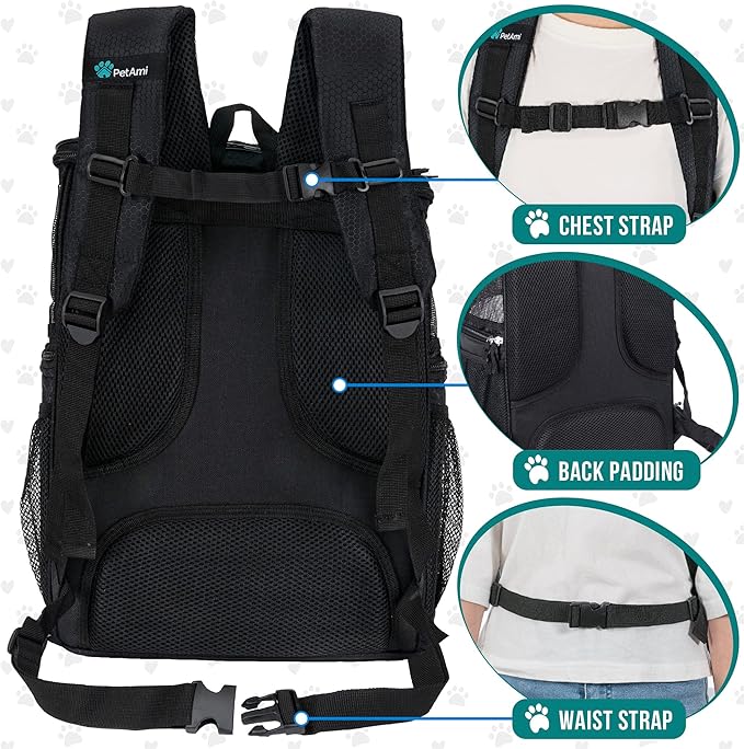 PetAmi Dog Backpack Carrier, Airline Approved Cat Backpacks - Image 4