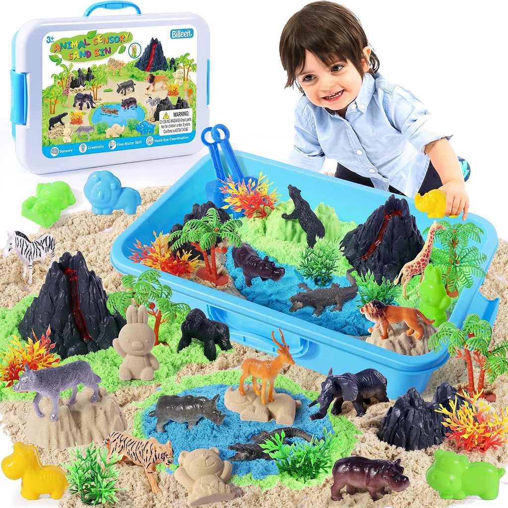 Billeeit Animal Sensory Bin Sand Toy