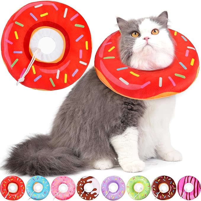 Cat Cone Collar Soft, Cat Recovery Collar by Hpetppy