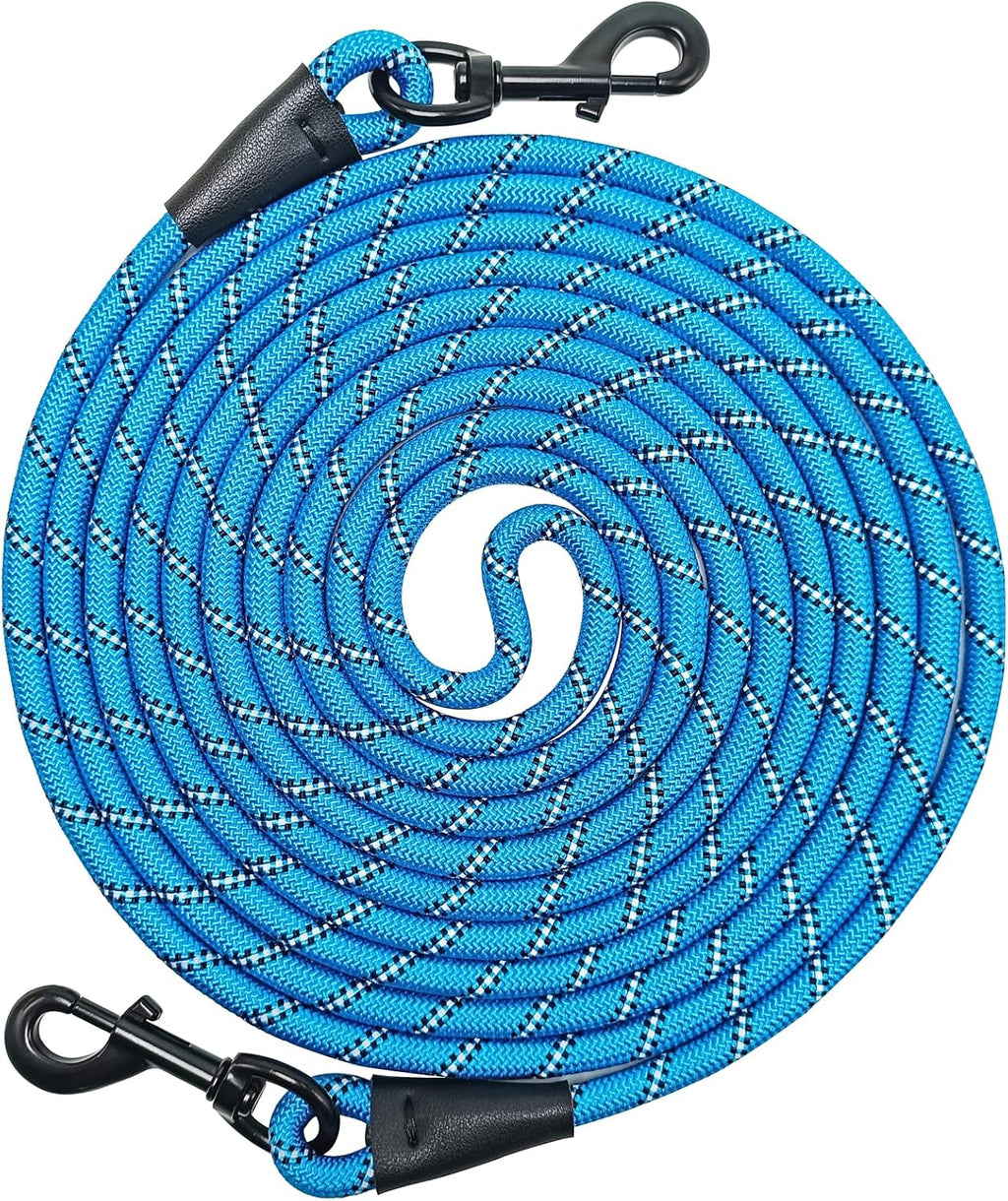 30FT Reflective Tie-Out Rope for Medium Large Dogs Long Dog Tether