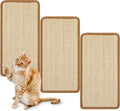 Mixweer 3 Pcs Wall Cat Scratcher Mat 19.7 x 9.8" Mounted Scratching Pad