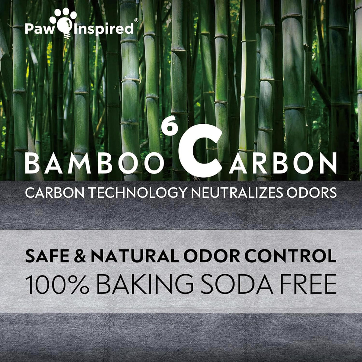 Paw Inspired Disposable Bamboo Carbon Triangle Pan Liners, 13.5x8.5 Inch