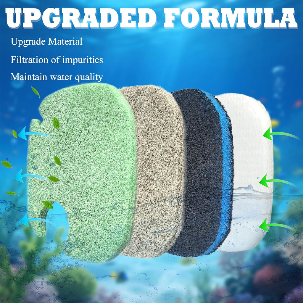 NEWKE 16Pcs Canister Filter Pad for AMOSIJOY 172/225/265GPH Aquarium Filter