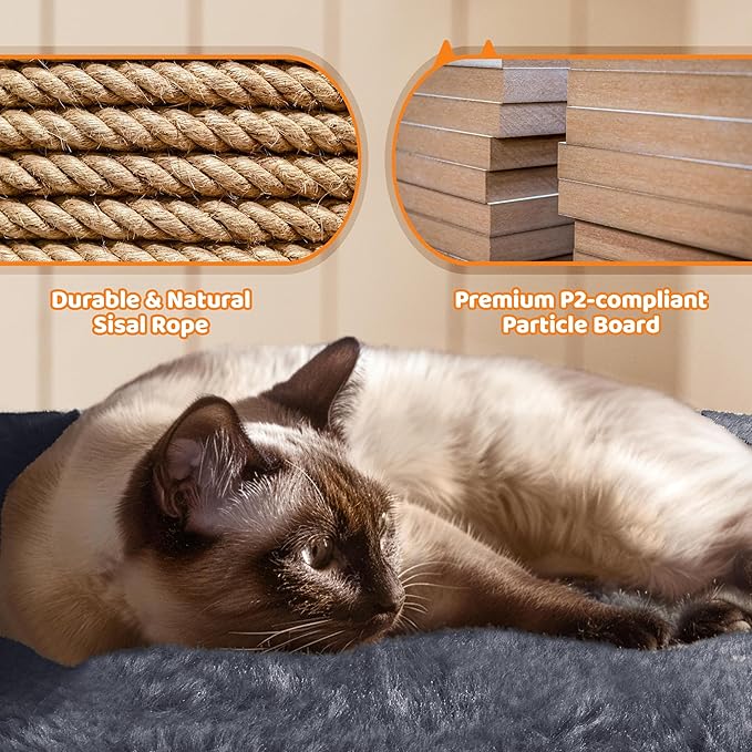 Yaheetech | 68.5in Cat Tree | for Large Cats | Multi-Level Cat Tower - Image 8
