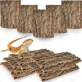 Cork Terrarium Background 11.8x7.9in 10PCS Natural Reptile Cork Bark Flats Terrarium Board Bearded Dragon Climbing Wall Mat Tank Accessories Decor for Lizard Chamelon Snake Turtle Spider Crested Gecko