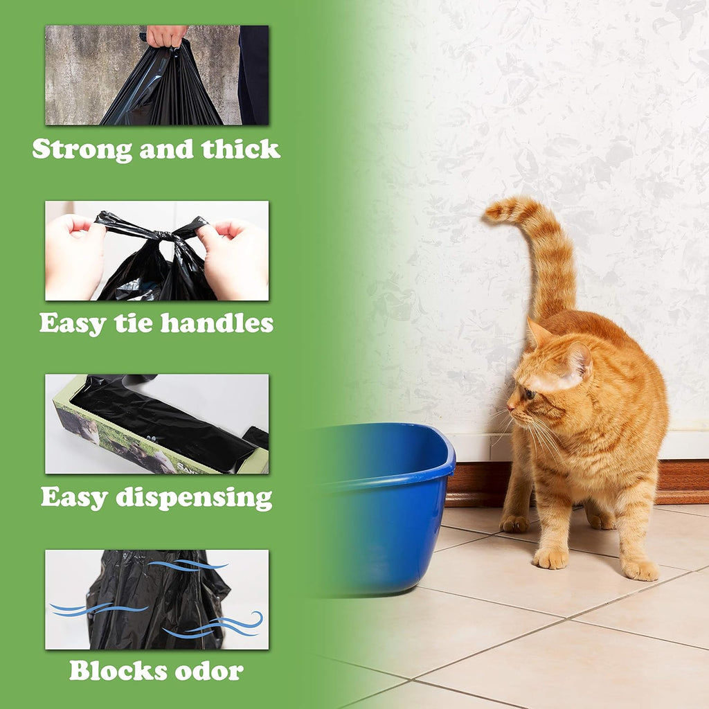 Sand Dipper Cat Litter Waste Bags | Strong Thick Odor Sealing (Medium 50 Roll)