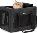 Pecute Cat Carrier, Portable Pet Carrier with Stable Structure, Dark Grey
