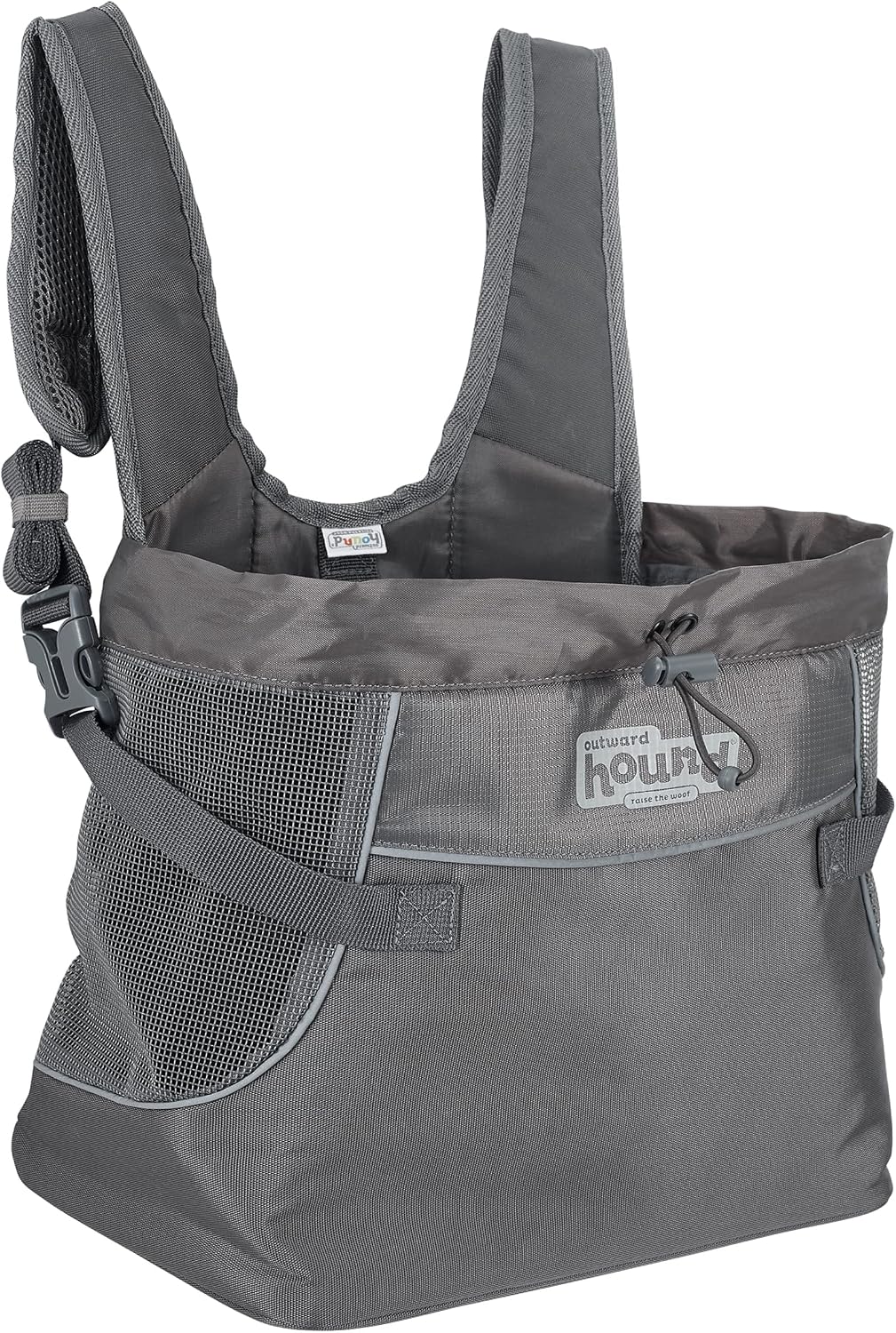 Outward Hound PupPak Dog Front Carrier, Gray, Small, 12" x 11.5" x 7.5"