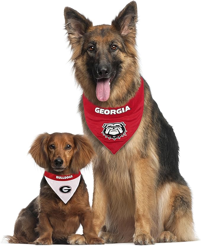 Pets First Collegiate Pet Accessories, Reversible Bandana, Georgia Bulldogs - Image 5