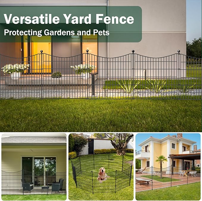 4 Panels Decorative Garden Fence - Image 6