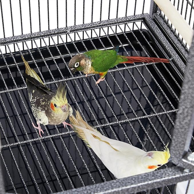 Yaheetech 41.5" Stackable Divided Breeder Breeding Parakeet Bird Cage - Image 8