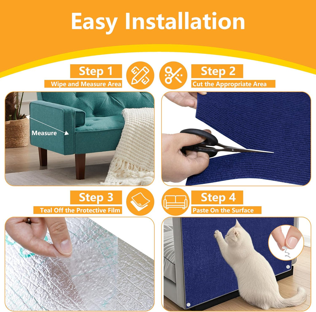 Cat Scratch Pad for Wall, Scratch Furniture Protector(39.3”×15.8”)