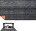Non-Slip Extra Large Gray Waterproof Dog Crate Mat,45.28" x 59.06" x 0.23"