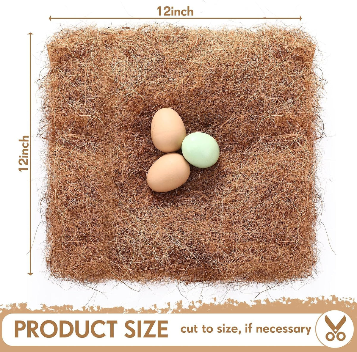 Yerliker Chicken Nesting Box Pads Laying Hen Chicken Coop Bedding,6 Pack