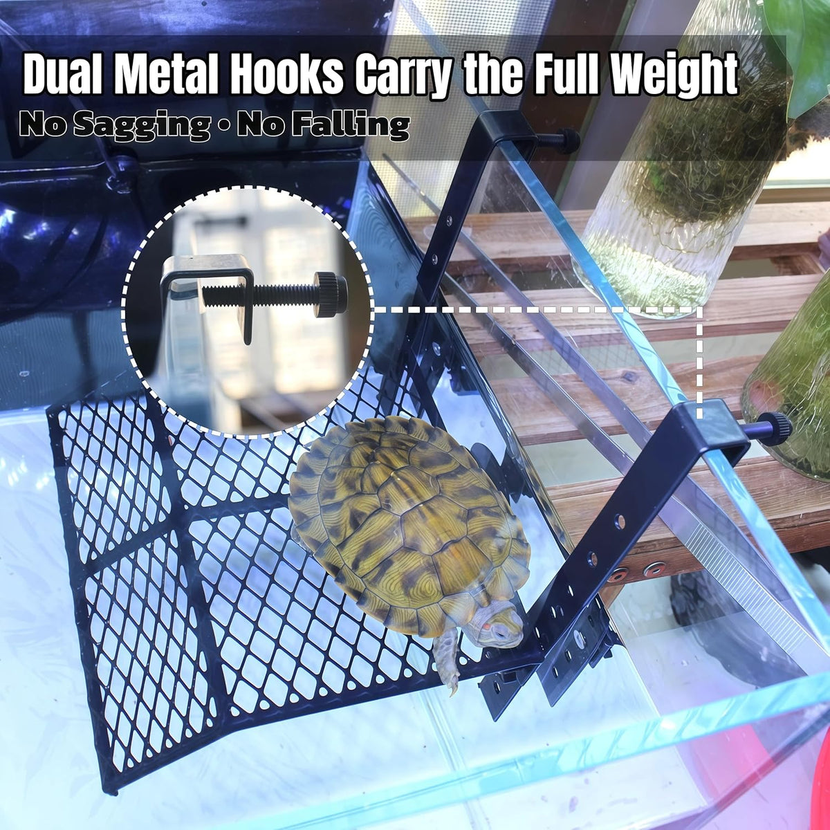 Large Turtle Basking Platform,7.9in*7.9in*1.6in, Heavy Duty