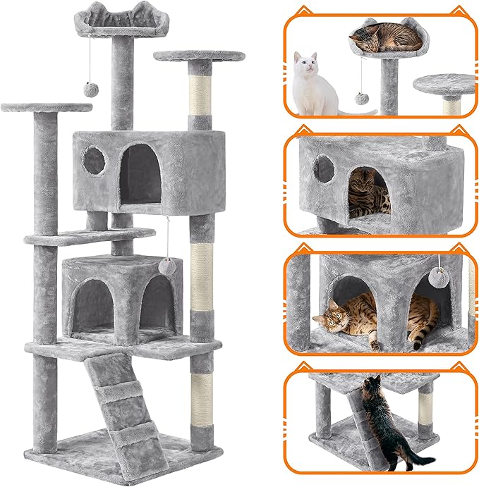 Yaheetech 62in Cat Tree Cat Tower - Image 4