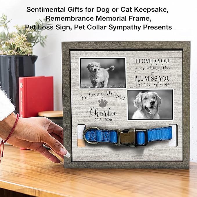 Personalized Dog Memorial Picture Frame Remembrance Gifts - Image 7