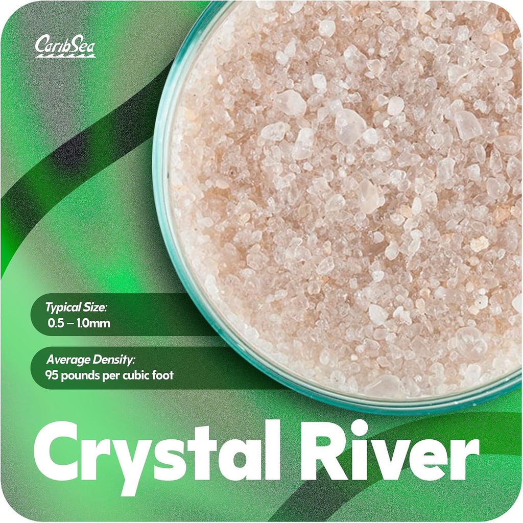 Carib Sea Create a Supernatural Experience: Super Naturals Crystal River Sand re-Creates The Natural World in Your Aquarium with its Smooth, Fish-Friendly Grains.