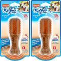 Hartz Chew ‘n Clean Chew Toy and Treat in One Chicken Flavored Drumstick Dog Toy by Hartz