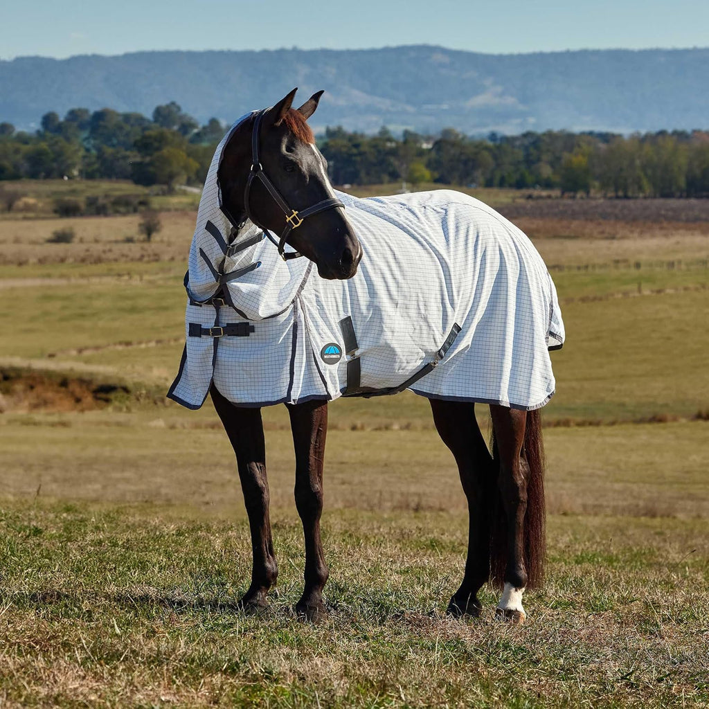 WeatherBeeta Hybrid Sheet Combo, White/Charcoal, 75"