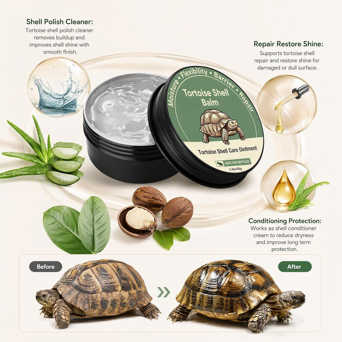 RONDURE 2.5 Oz Tortoise Shell Conditioner Polish Cleaner